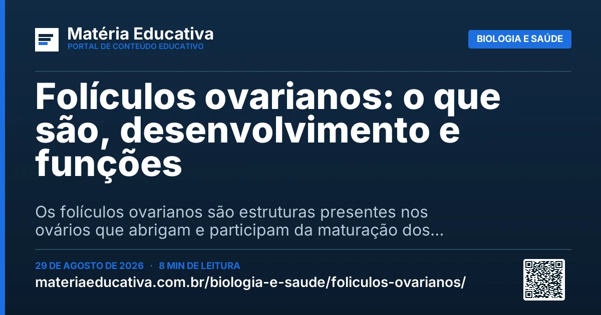 Resumo visual: Folículos ovarianos: o que são, desenvolvimento e funções