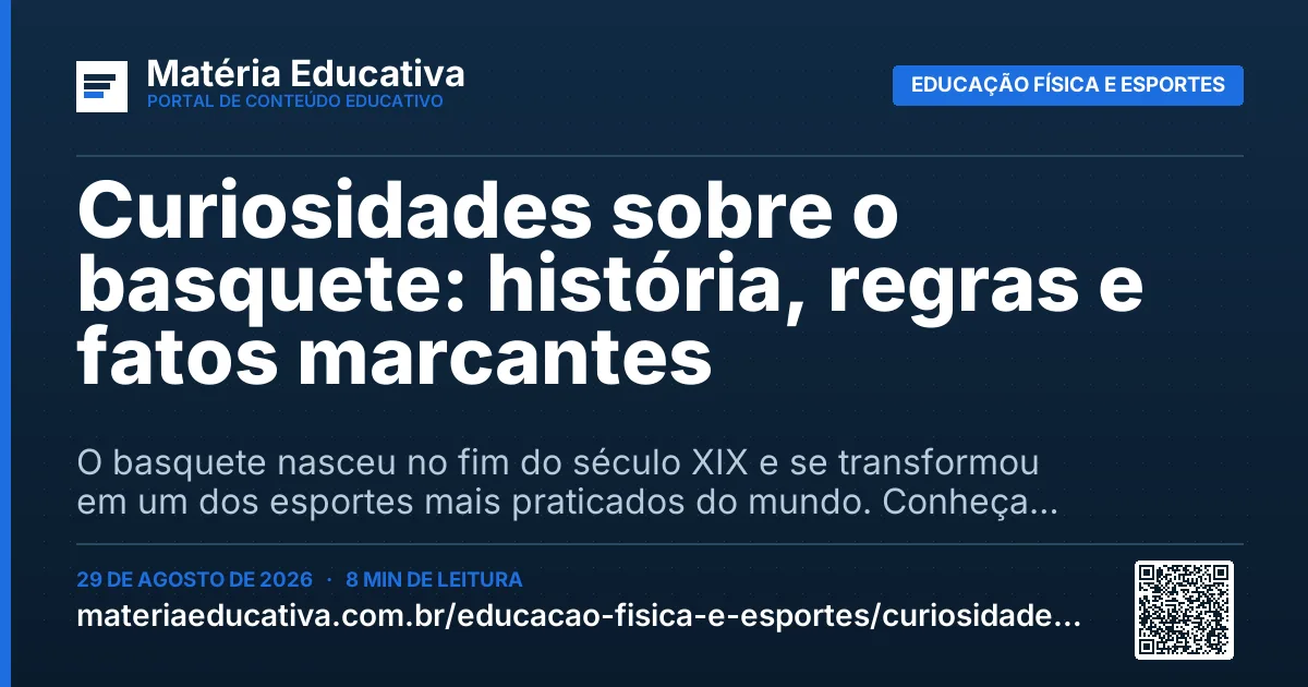Resumo visual: Curiosidades sobre o basquete: história, regras e fatos marcantes