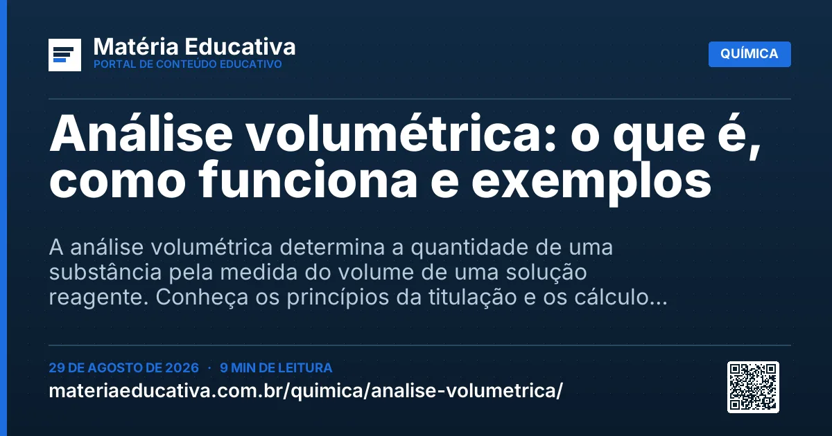 Resumo visual: Análise volumétrica: o que é, como funciona e exemplos